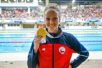 Kristel Köbrich, con sus dos medallas en los Odesur, registral un total de 17 preseas durante toda su carrera en la cita sudamericana.