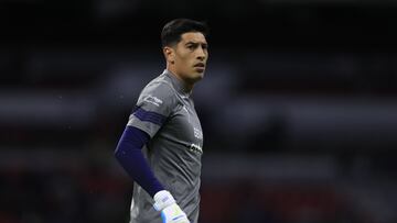 Esteban Andrada of Monterrey during the game Cruz Azul vs Monterrey, corresponding to the Quarterfinals first leg match of the Torneo Apertura 2022 of the Liga BBVA MX, at Azteca Stadium, on October 12, 2022.

<br><br>

Esteban Andrada de Monterrey  durante el partido Cruz Azul vs Monterrey, correspondiente al partido de ida de Cuartos de Final del Torneo Apertura 2022 de la Liga BBVA MX, en el Estadio Azteca el 12 de octubre de 2022.