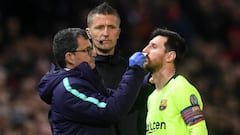 Messi suffered "significant bruise" to nose and will be assessed by doctors