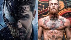 Im&aacute;genes del cartel de la pel&iacute;cula &quot;Venom&quot; y del luchador irland&eacute;s Conor McGregor