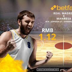 Real Madrid Baloncesto vs. BAXI Manresa: horario, TV, estadísticas, clasificación y pronósticos