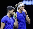 Alcaraz se estrena con derrota junto a Zverev en el dobles