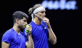 Alcaraz y Zverev jugaron un set de entrenamiento de... 90 minutos