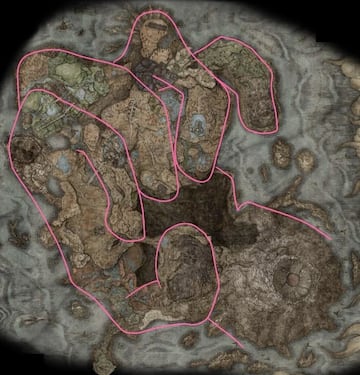 Elden Ring DLC mapa teoría fans centro Tierras Intermedias
