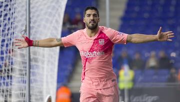 Luis Suárez durante su etapa con el Barcelona.