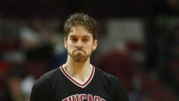 Pau Gasol, durante la derrota ante los Heat en el United Center.