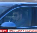 Bale llegó por los pelos al entrenamiento del Madrid