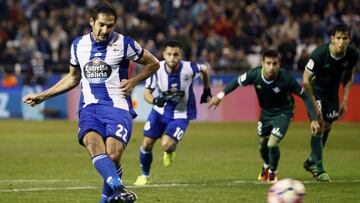 El Depor salva un punto en el 92' con un polémico penalti