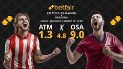 Atlético de Madrid vs. CA Osasuna: horario, dónde ver, pronósticos y clasificación