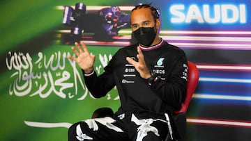 Lewis Hamilton (Mercedes). Yeda, Arabia Saud&iacute;. F1 2021.