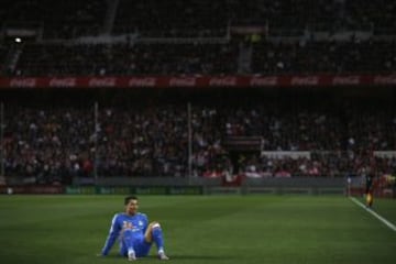 Cristiano Ronaldo desolado.