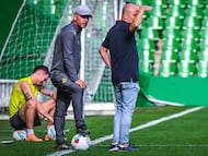 Michelin, José Alberto y Chema Aragón, del Racing.