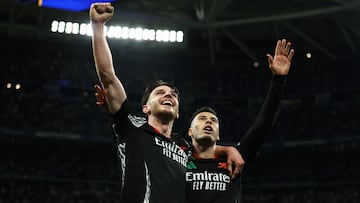 Declan Rice se gradúa contra el Real Madrid