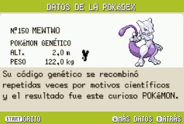 mewtwo pokemon rojo fuego pokedex