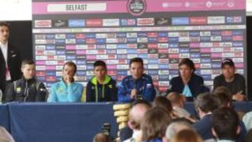 Nicolas Roche, Michele Scarponi, Nairo Quintana, Joaquim Rodríguez, Rigoberto Uran y Cadel Evans.