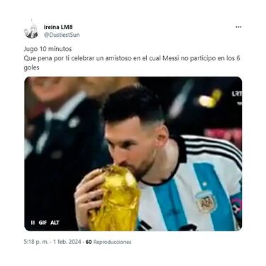 Los memes se ceban con Messi tras la goleada del Al-Nassr