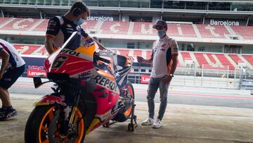 Márquez estuvo de visita en Montmeló.