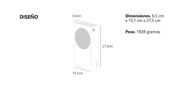 Xbox Series S da a conocer su peso y dimensiones finales: alto, largo y ancho