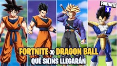 ¿Qué skins de Dragon Ball llegarán a Fortnite?