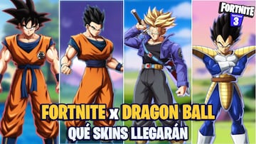 ¿Qué skins de Dragon Ball llegarán a Fortnite?