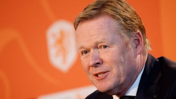 Koeman, durante una rueda de prensa.