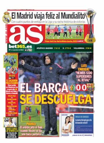 Las portadas de AS de diciembre