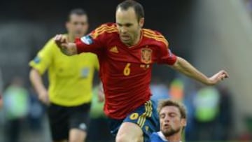 Andrés Iniesta, jugador de la selección española.