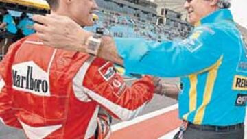 <b>UN RIVAL MENOS. </b>Flavio Briatore conoce bien a Michael, y cree que su tiempo en las carreras ha pasado.