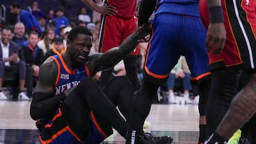 Julius Randle jugando con los New York Knicks.