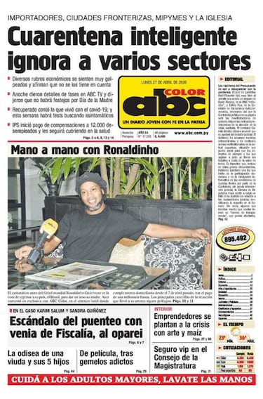 Ronaldinho habla por primera vez desde su salida de prisi¨®n