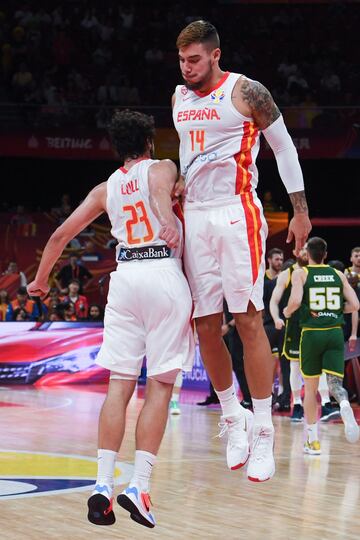 Willy Hernángomez y Serio Llull. 