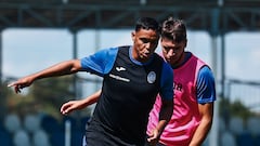 Luis Fernando Muriel durante un entrenamiento de Atalanta.