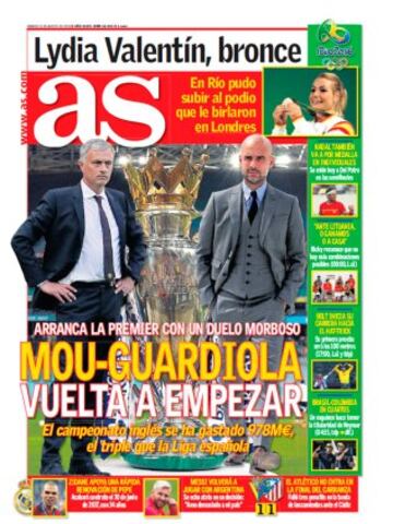 Las portadas de AS de agosto