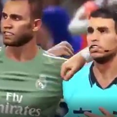 El festejo del Real Madrid con el árbitro que rompe las redes