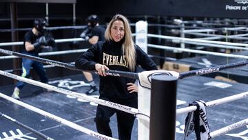La boxeadora española Jennifer Miranda, que disputará el título interino del pluma de la AMB.