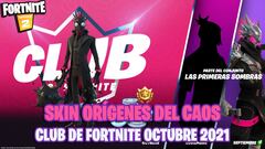 Así es el skin Orígenes del Caos del Club de Fortnite de octubre 2021