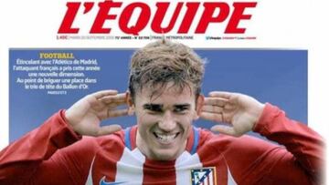 L'Èquipe pide el voto para Griezmann.