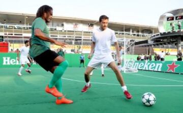 Christian Karembeu y Jolyon Palmer.