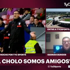 Germán Burgos: "En el documental se vio al Cholo, a Simeone y a González"