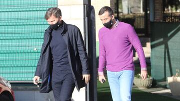 Lalo Arantegui y Jos&eacute; Mar&iacute;a Barba, esta ma&ntilde;ana en la Ciudad Deportiva.