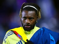Soccer Football - Liga MX - Pachuca v Club America - Estadio Hidalgo, Pachuca, Mexico - January 18, 2026 Club America's Allan Saint-Maximin before the match REUTERS/Eloisa Sanchez
