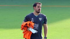 Manolo Sánchez, segundo de Pellicer, durante un entrenamiento.