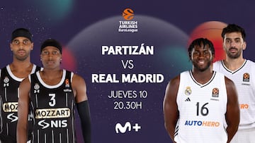 Real Madrid vs Partizán de la Euroliga en Movistar Plus+
