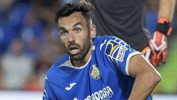 Enric Gallego, en un partido con el Getafe.