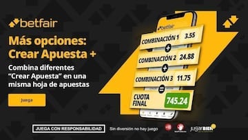 Crear Apuesta + de Betfair para la jornada 3 de la Champions League