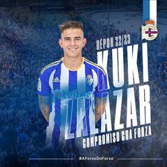 Oficial: Kuki Zalazar firma por el Deportivo hasta 2024