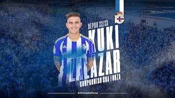 Kuki Zalazar firma por el Deportivo