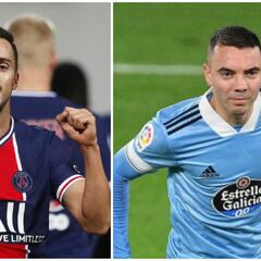 Sarabia y Aspas, en la élite de generadores de Europa