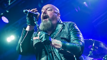 PWLLHELI, UNITED KINGDOM - NOVEMBER 30: English heavy metal musician Paul Di'Anno performing live on stage at the 2013 Hard Rock Hell festival in Pwllheli, Wales, on November 30, 2013. (Photo by Kevin Nixon/Metal Hammer Magazine/Future via Getty Images/Future via Getty Images)