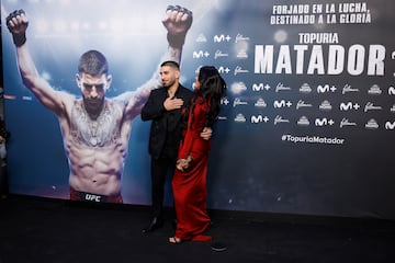 Vinicius, Carvajal y Courtois, protagonistas en la alfombra roja de la película de Ilia Topuria